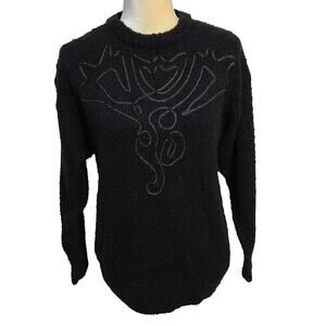 Vintage Bramble Lane Black Sweater Women M